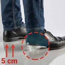 Palmilhas elevadoras de silicone x5cm