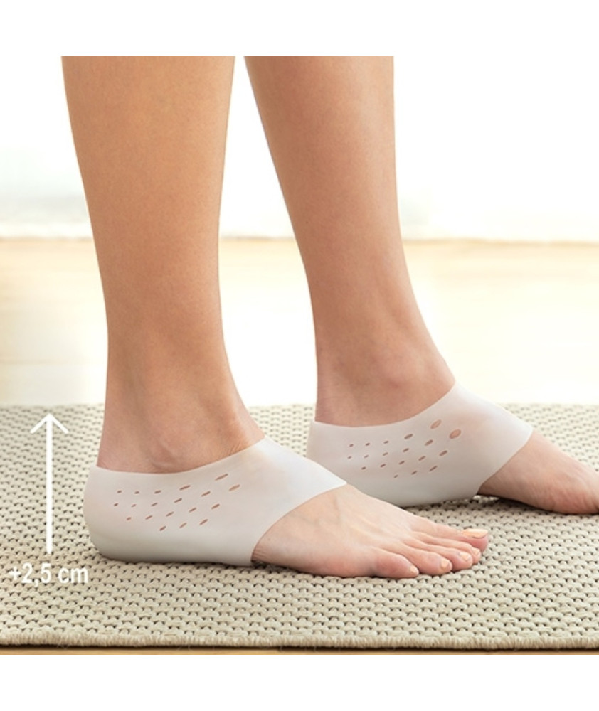 Palmilhas elevadoras de gel de silicone
