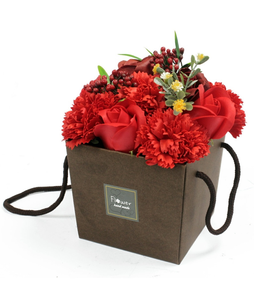Bouquet Flores de Sabão Rosas e cravos 