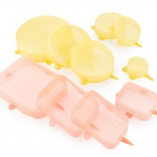 Kit de 10 tampas de silicone universais