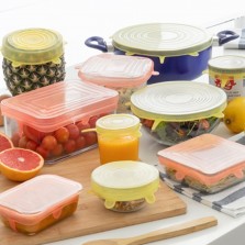 Kit de 10 tampas de silicone universais