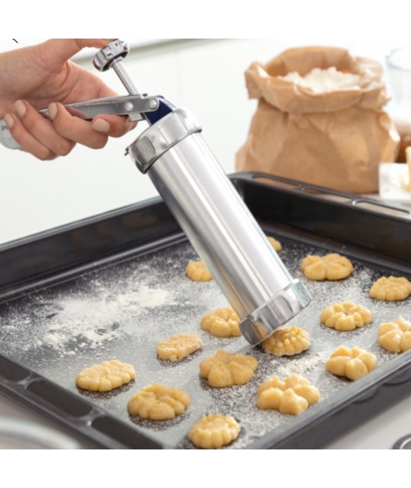Máquina de bolachas e saco pasteleiro Máquina de bolachas e saco pasteleiro