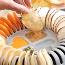 Batatas fritas no microondas
