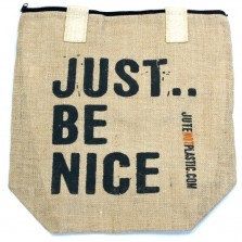Saco de Juta Just be nice