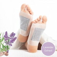 Adesivos relaxantes para pés lavanda
