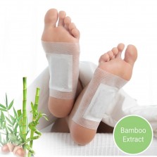 Adesivos relaxantes para pés Bambú