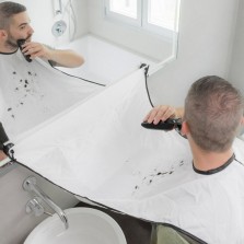 Avental para barba com ventosas