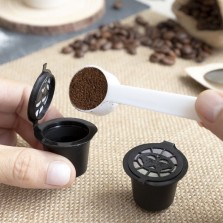 Conjunto de 3 cápsulas café reutilizáveis compatíveis N