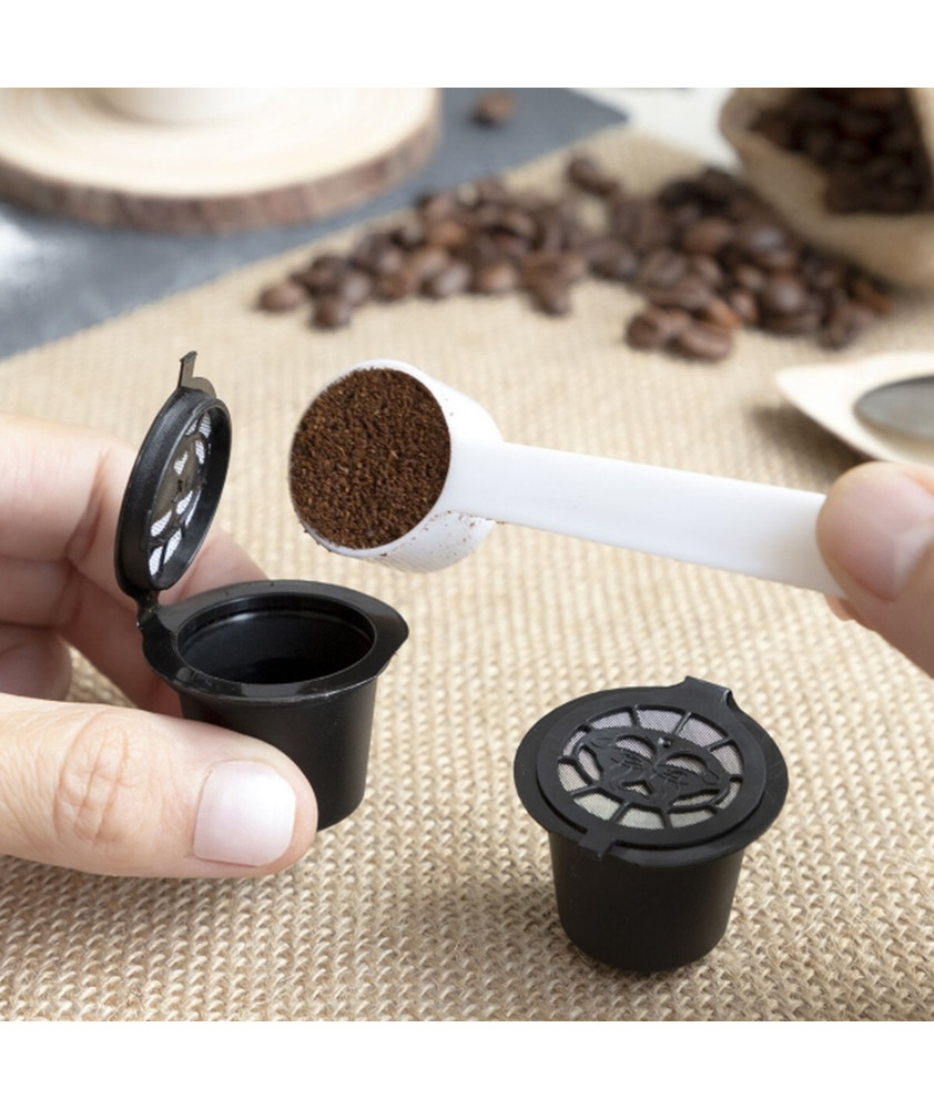 Conjunto de 3 cápsulas café reutilizáveis compatíveis N Conjunto de 3 cápsulas café reutilizáveis compatíveis N