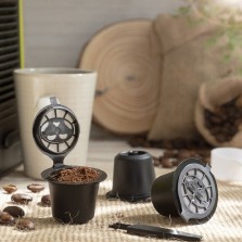 Conjunto de 3 cápsulas café reutilizáveis compatíveis N