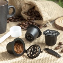 Conjunto de 3 cápsulas café reutilizáveis compatíveis N