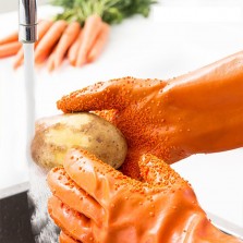 Luvas descascadoras e limpadoras de vegetais