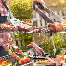 Conjunto  utensílios para churrasco