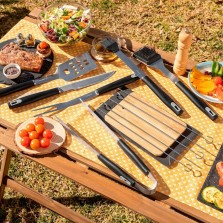 Conjunto  utensílios para churrasco