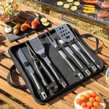 Conjunto  utensílios para churrasco
