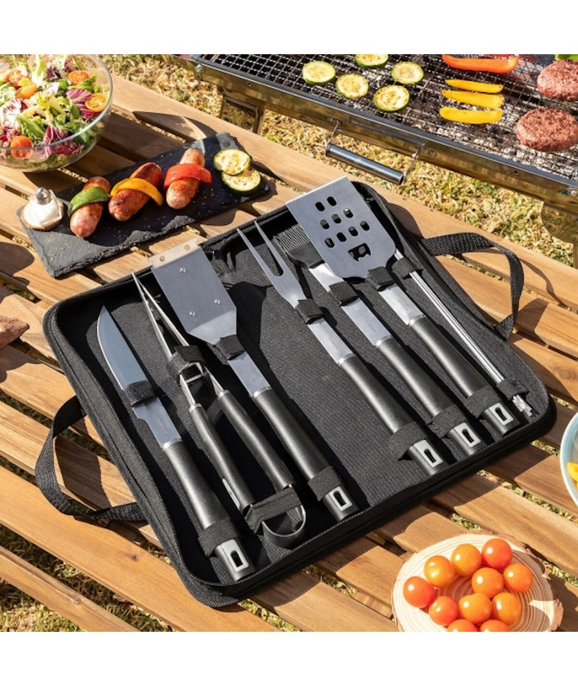 Conjunto  utensílios para churrasco