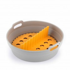 Cesta de silicone dobrável para fritadeira