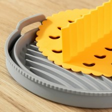 Cesta de silicone dobrável para fritadeira