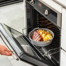 Cesta de silicone dobrável para fritadeira