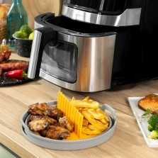 Cesta de silicone dobrável para fritadeira