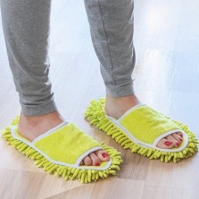 Chinelos limpa-chão  em microfibra
