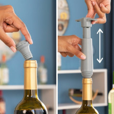 Bomba de vácuo e tampas para vinho