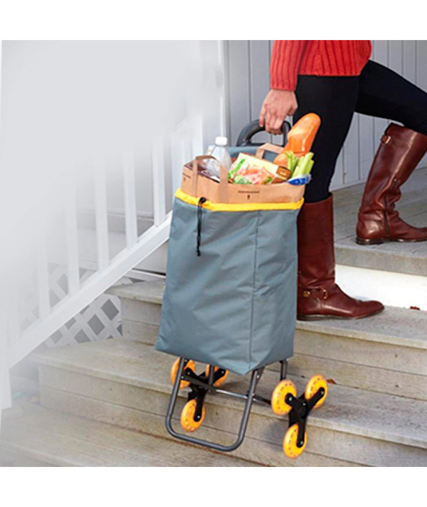 Trolley com roda tripla para subir escadas