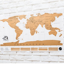 Mapa mundo para raspar