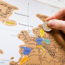 Mapa mundo para raspar