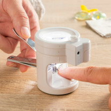 Corta unhas com luz led e lupa