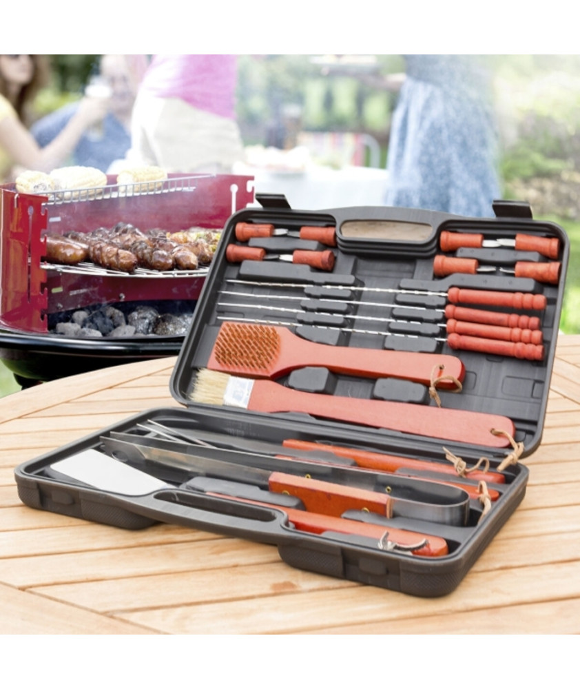 Conjunto de utensílios para grelhados