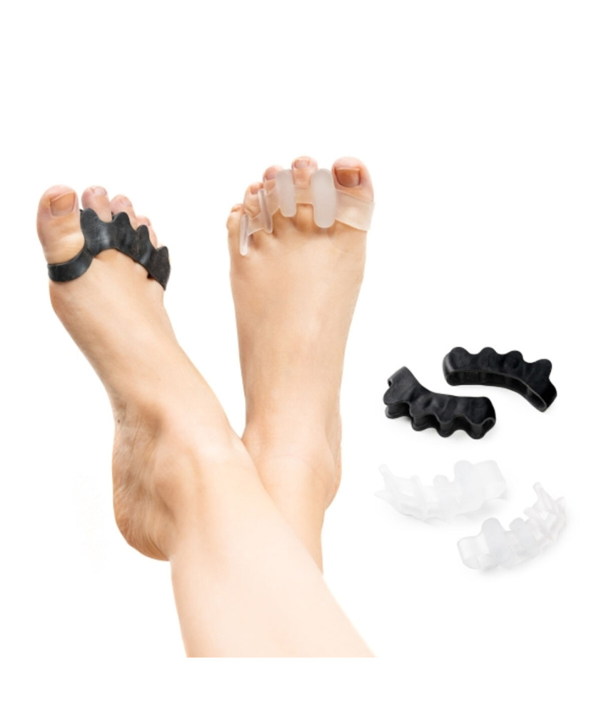 Separador e corrector de dedos dos pés ( 2pares)